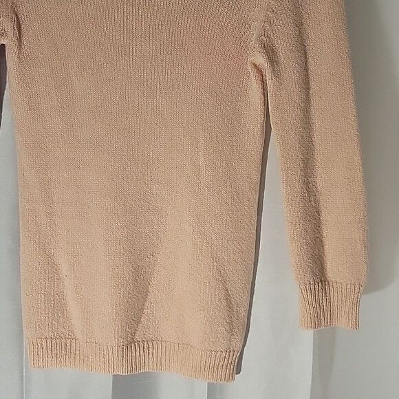 * REBECCA TAYLOR  pale pink wool sweater - Picture 2 of 5